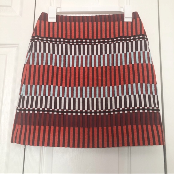 Ann Taylor Multicolored Geometric A-line Mini Skirt - Picture 6 of 6